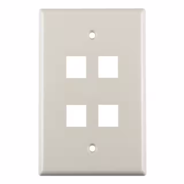 FPMQUAD-FW HellermannTyton  Keystone Faceplates Frames